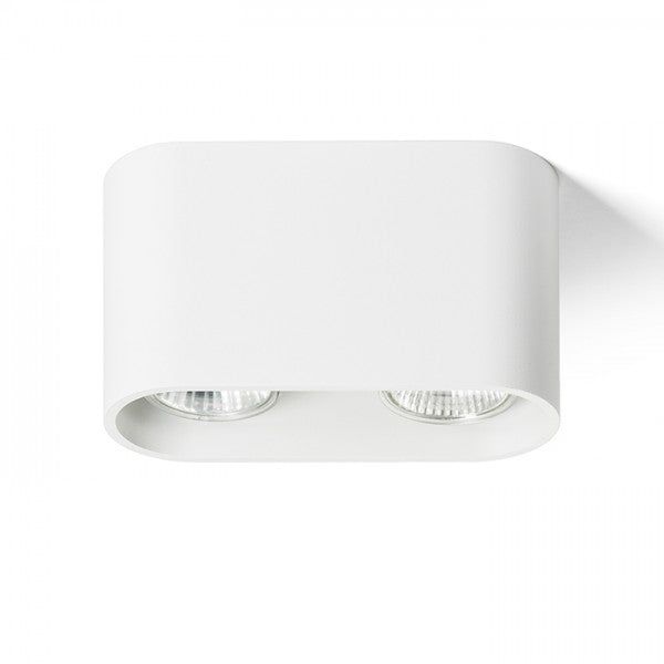 MANTOVA II ceiling matte white 230V LED GU10 2x7W image 1
