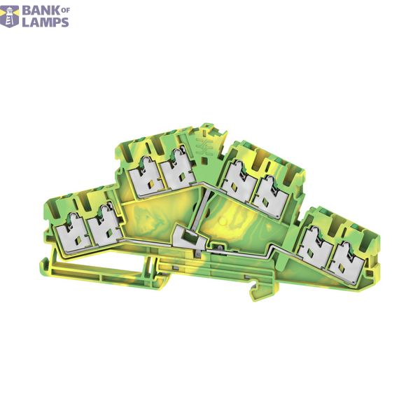 Multi-tier PE terminal, SNAP IN, Green/yellow, 2.5 mm², 800 V, Number  image 1