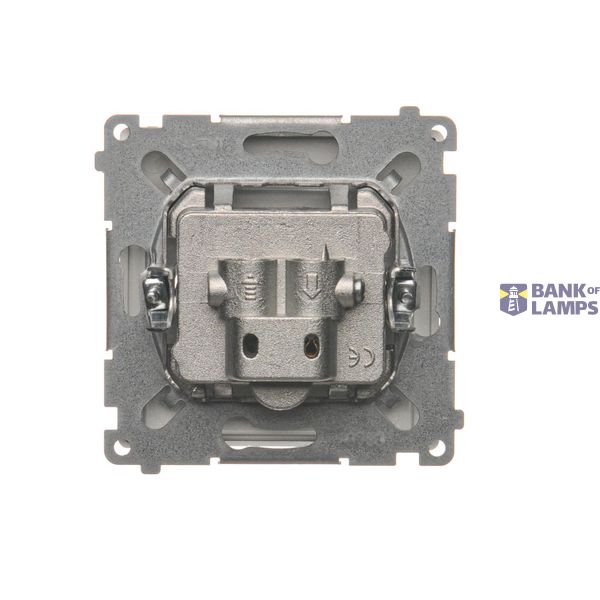 Two-pole switch, (module), 10AX, quick connection, cream white/electro white image 1