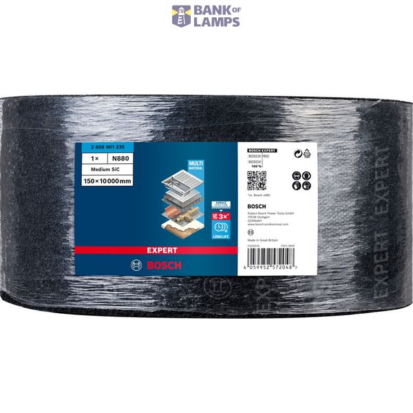 EXPERT N880 Fleece Roll for Handsanding 150 mm x 10 m, Medium S image 2