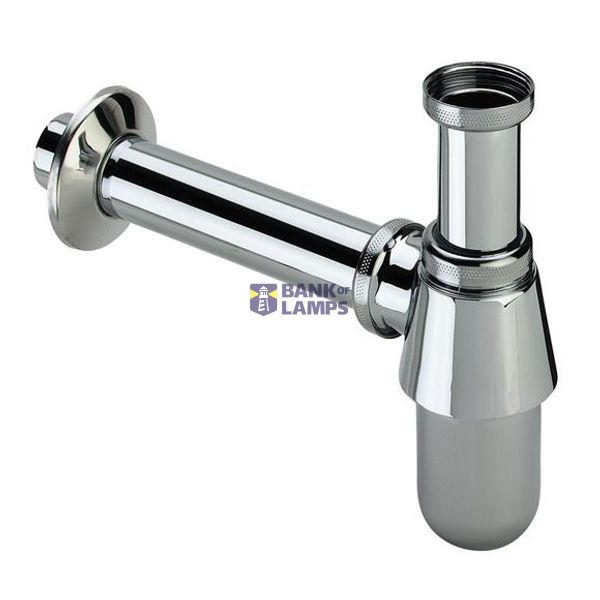Bottle trap without outlet 11/4"x32, chrome image 1
