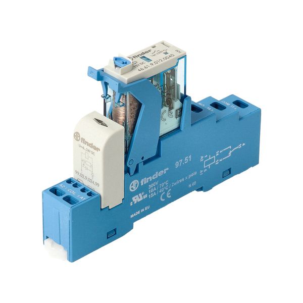 Rel. interface Mod.screwless 1CO 16A/110VDC/Agni/LED/diode (4C.51.9.110.0050SPA) image 5