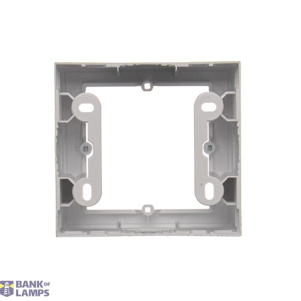 IP44 single socket outlet with shutters and frame seal - transparent flap, 16A, white image 1
