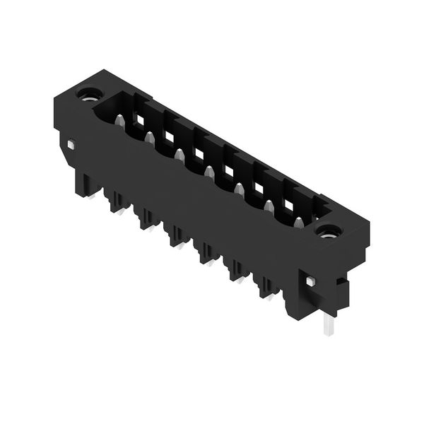 PCB plug-in connector, male header, Solder flange, THT/THR solder connection, 5.00 mm, Number of poles: 7, 180°, Solder pin length (l): 3.2 mm, tinned, black, Box image 3