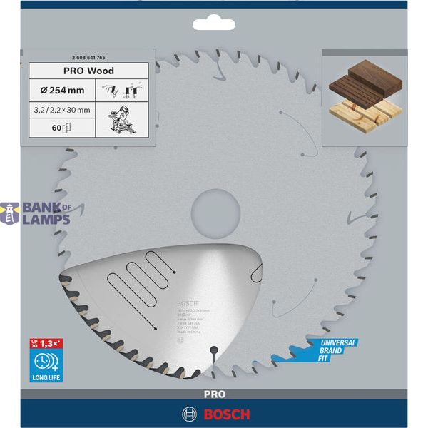 Optiline Wood circular saw blade 254 x 30 x 3,2 mm, 60 image 2