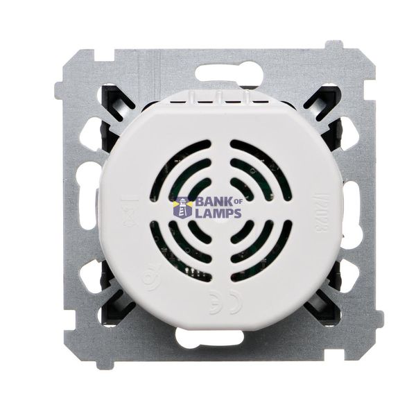 RJ11 double telephone socket, (module), Silver matt, metalic image 1
