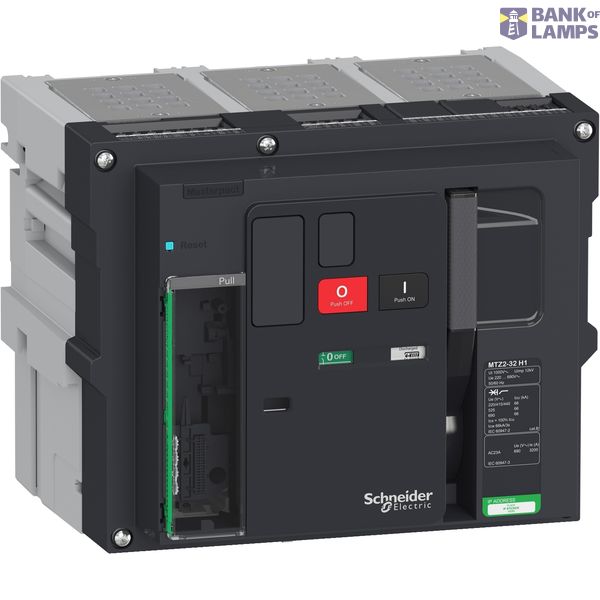 Masterpact MTZ2 32H1 3200 A 3P drawout bez Microlog image 1