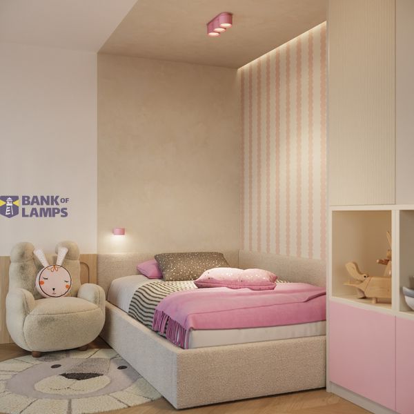 Ceiling lamp MODO 3 pink Gx53 image 4