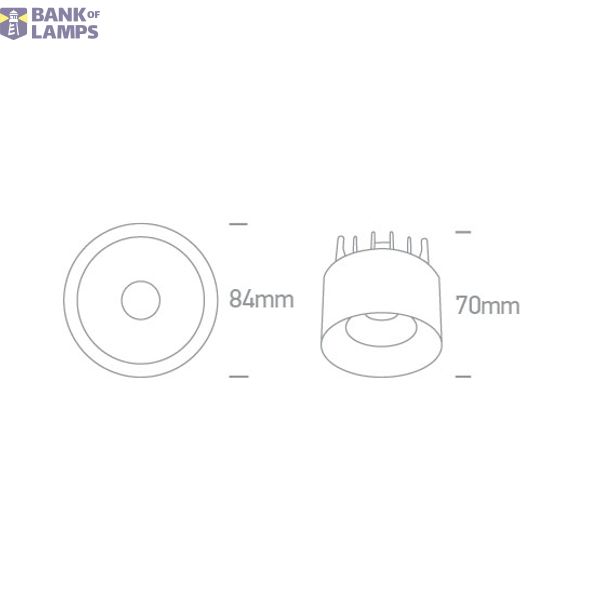 WHITE LED 12W 38deg WW 230V image 2