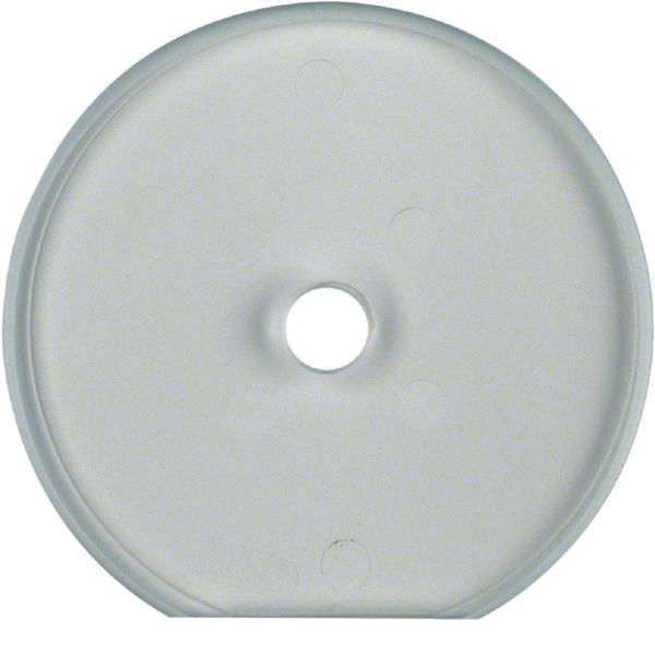 Glass cover end plate f. rot. switch/spring-return push-button, clear image 1