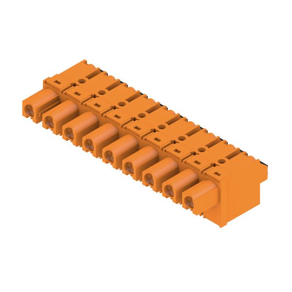 PCB plug-in connector, female plug, 7.62 mm, Number of poles: 9, 180°, PUSH IN with actuator, Clamping range, max. : 2.5 mm², Box image 3