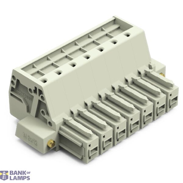 1-conductor female connector Push-in CAGE CLAMP® 10 mm² light gray image 1
