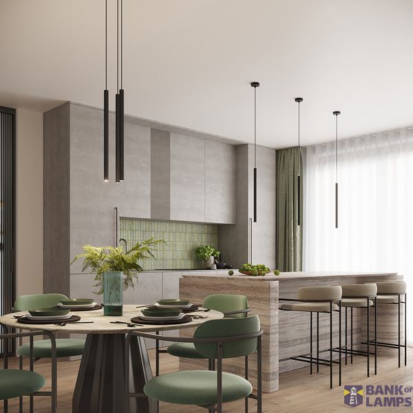 Pendant lamp ARCHE 2P black image 11