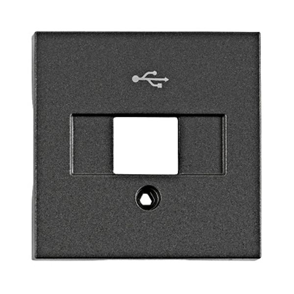 USB coupler cover, anthracite image 1