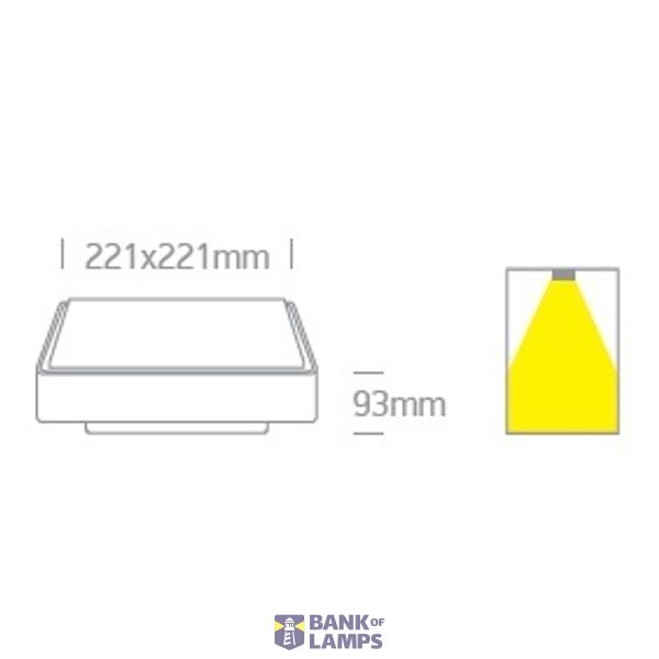 WHITE IP65 1xE27 12W image 2