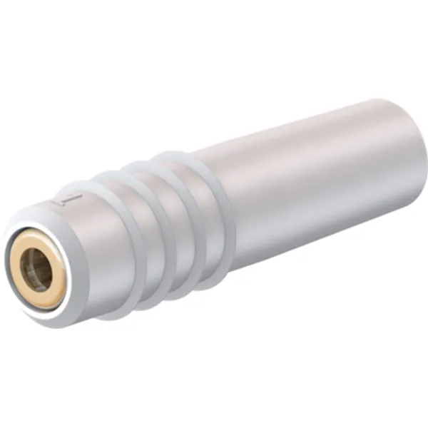 1 mm jack, solder connection, 0.25 mm², white, 22.2603-29 image 1