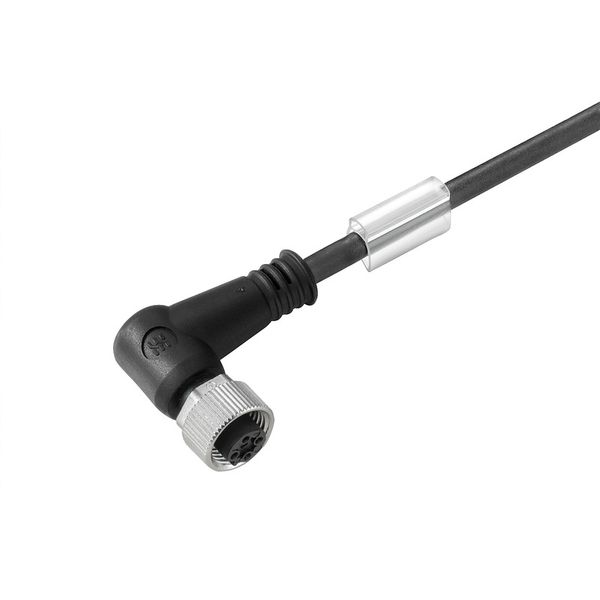 Sensor/actuator line, One end without connector, M12, Number of poles : 3, 7.5 m, Socket, angled, Shielded: No, LED: No, Sheath material: PUR, Halogen: No image 1