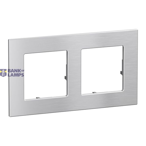 2 GANG PLATE SOLID METAL image 1
