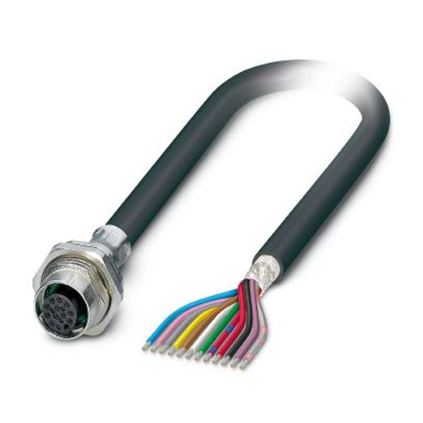 SACCBP-FS-12CON-M16/2,0-PVCSCO - Device connector, rear mounting image 2