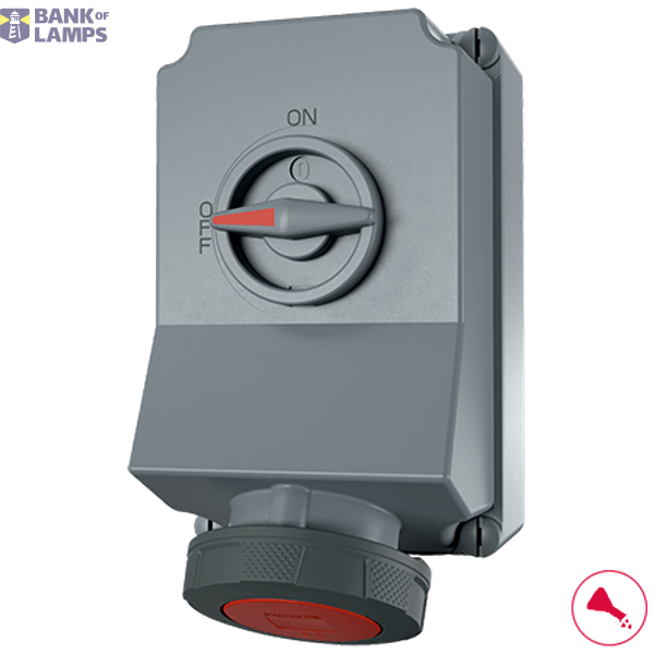 63A4P 6H400V receptacle DUO IP67 image 1
