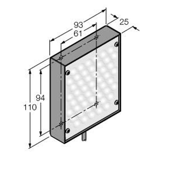 Vision System Area Light   LEDRA80X80W image 1