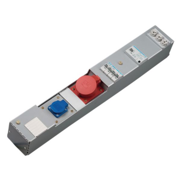 Power strip, KVS, 1 x CEE 32A, 1 x socket with protective contact image 1