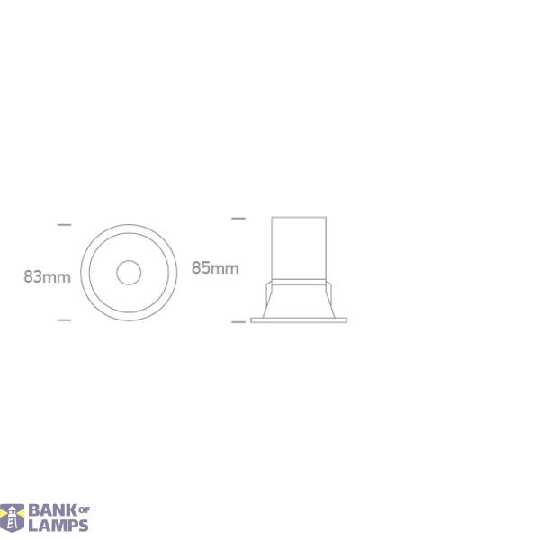 BLACK 12W CCTV IP20 230V DARKLIGHT image 2