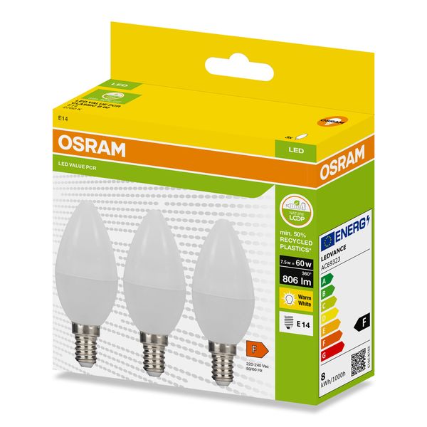 LEDPCRCLB60 7,5W/827 230VFR E14 FS3OSRAM image 2