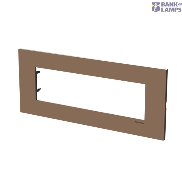 Frame - 1-gang / 7-modules - Niessen logo - Noble - Mocha image 2