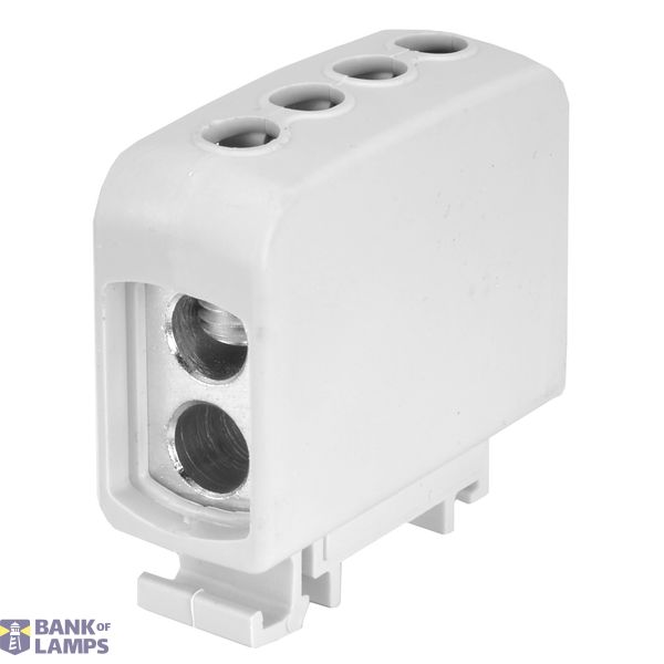 AL/CU universal rail-mounted terminal block ZGG2x35/2x35s grey image 1