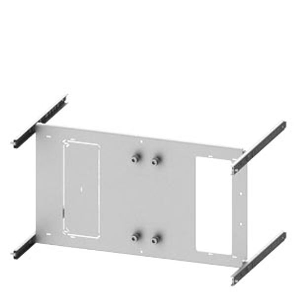 Mounting plate 3NP1163 (NH3 up to 630 A), H: 300 mm W: 600 mm image 1