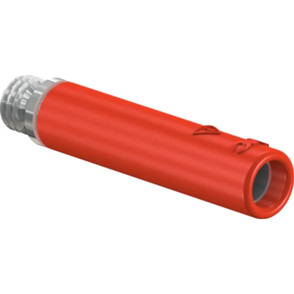 4 mm screw-in adapter, screw connection, red, 23.1034-22 image 1