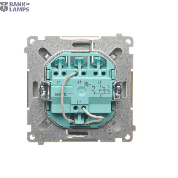 1/2 key left-sided with pictogram for electronic products, light gray matt image 1