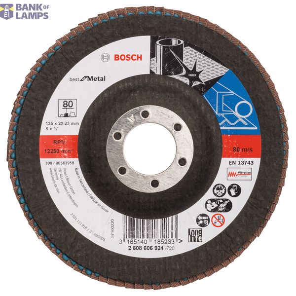 PRO Metal X571 Flap Disc Angled Version Fiber for Small Angle Grinders image 1
