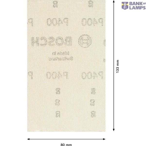 EXPERT M480 Sanding Net for Orbital Sanders 80 x 133 mm, G 400, 10-pc image 3