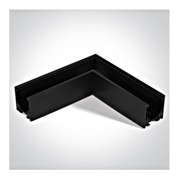 Horizontal corner for series VIGO MINI, black image 1