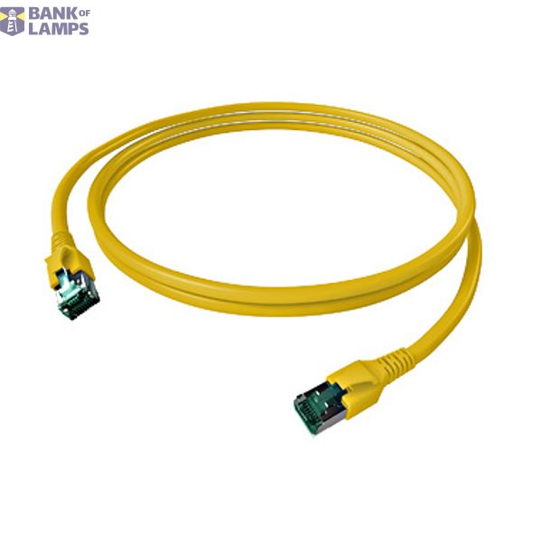 FlexBoot Patch Cord, Cat.6a, Shielded, Yellow, 7.5m image 1