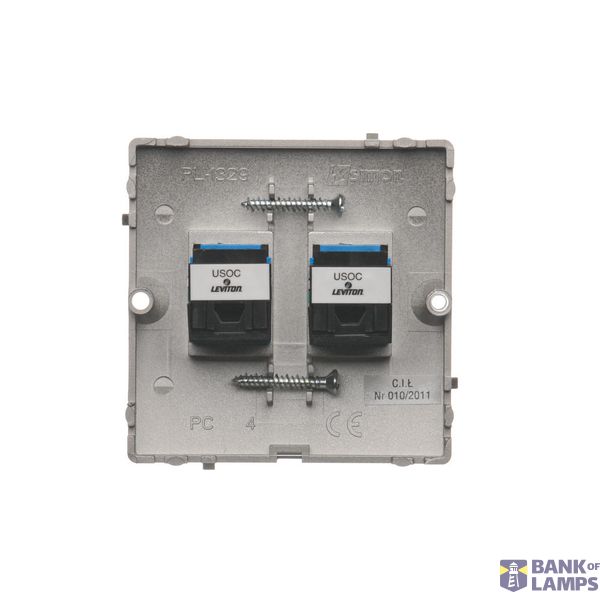 Touch panel 3 modules, Modul 1: 1 touch field, Module 2: 4 touch fields, Module 3: 2 horizontal touch fields, Fixing: horizontal, White pearl image 1