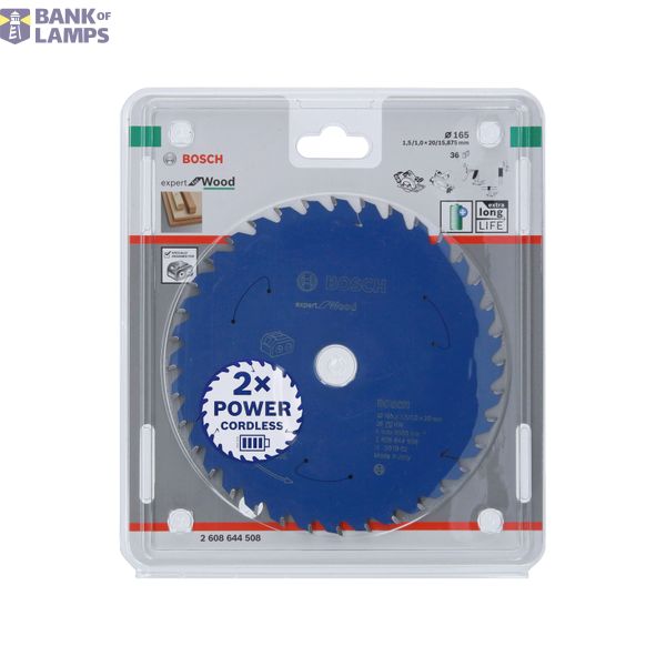 Expert for Wood Circular Saw Blade for Cordless Saws 165x1.5/1x20 T36 image 2