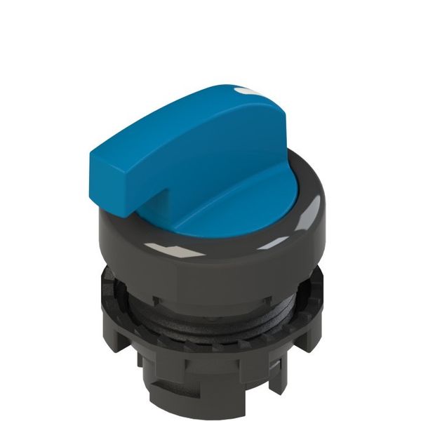Illuminated long handle selector, 3 positions blue with marking image 1