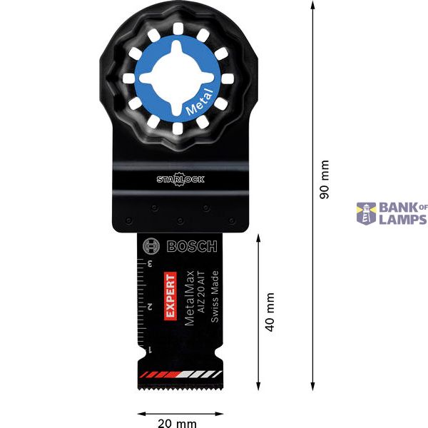 EXPERT MetalMax AIZ 2 AIT Multitool Blade 4 x 2 mm 5-pc image 1