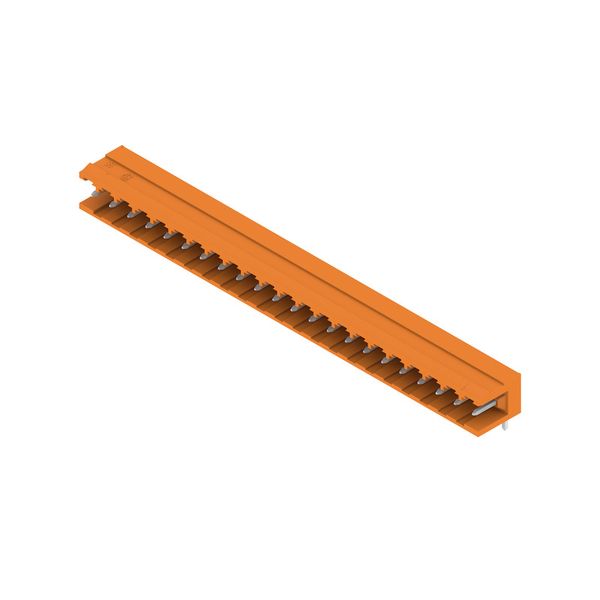 PCB plug-in connector, male header, open side, THT solder connection, 5.08 mm, Number of poles: 22, 90°, Solder pin length (l): 4.5 mm, tinned, orange, Box image 4