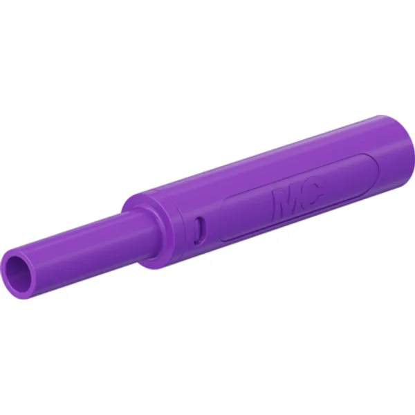 4 mm socket, screw connection, 2.5 mm², mounting Ø 9.6 mm, CAT II/CAT III, purple, 66.2054-26 image 1