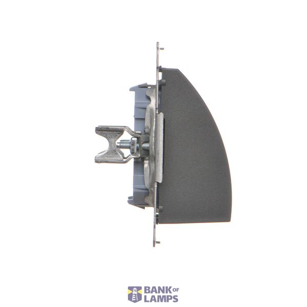 Double socket with earthing and shutters, Inox, metallized, 16A image 1
