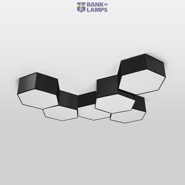 CEILING LAMP SUNDE 15 BLACK E27 2X60W IP20 image 4
