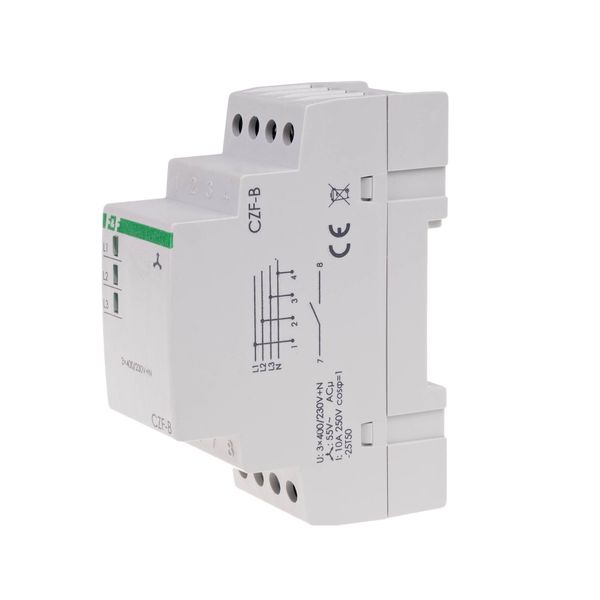 phase loss and asymmetry sensor, DIN rail mounting image 1