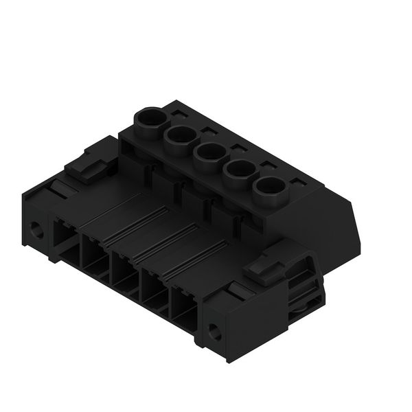 PCB plug-in connector, male plug, 7.62 mm, Number of poles: 5, 180°, Clamping yoke connection, Clamping range, max. : 6 mm², Box image 3