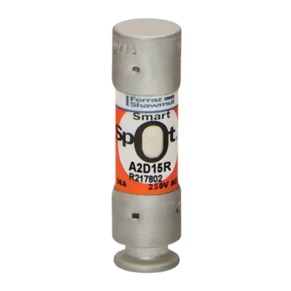 Fuse A2D-R Class RK1 Time-Delay 250VAC 250VDC 15A Ferrule SmartSpot® image 1