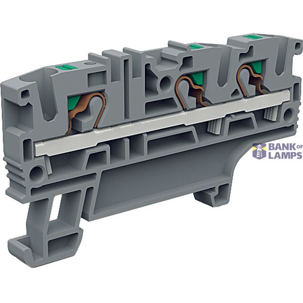 Push-in terminal EFC410GR 4 mm² gray image 1