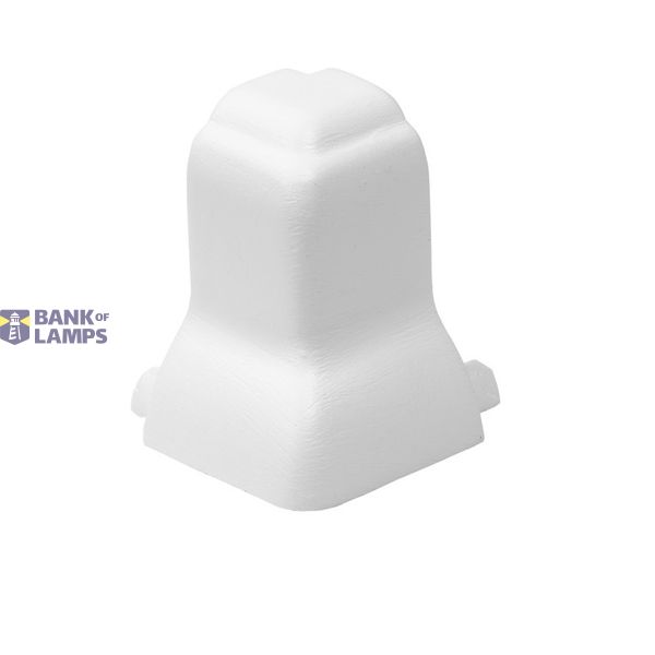 GLENOS corner connector OUTSIDE, 90°, for Alu Profile, white image 2